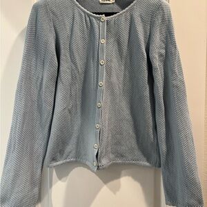 Djerf Avenue blue cardi, light with slightly widening sleeves. Great condition.